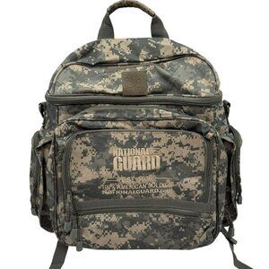 U.S. National Guard Backpack Laptop Bag Digital Camo With Multiple Compartments